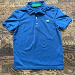 Navy dry fit Masters golf shirt; size 4T.